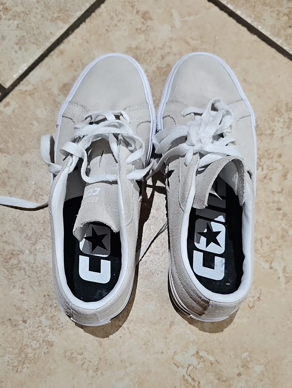 Converse Kids Light Gray and White Low-Top Sneakers